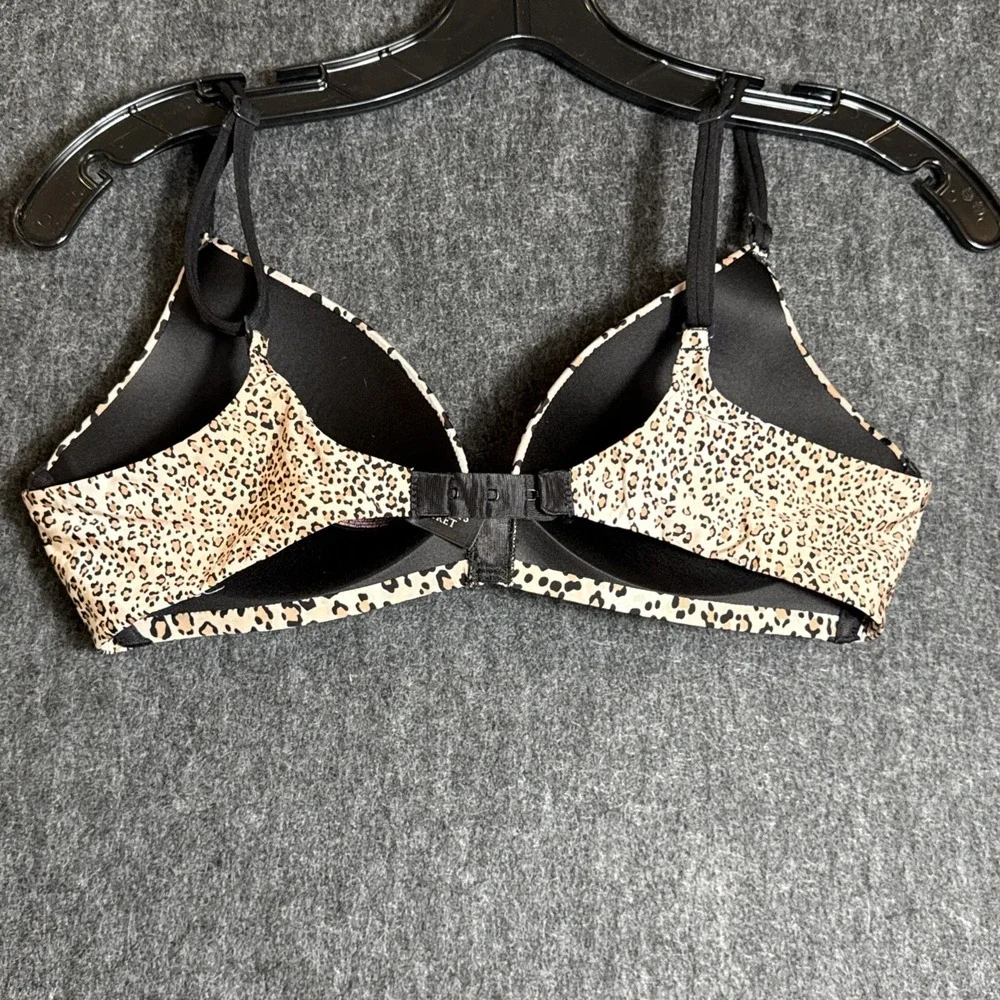 Victoria's Secret‎ No Wire Multiway Bra Size 36B Leopard Print Beige